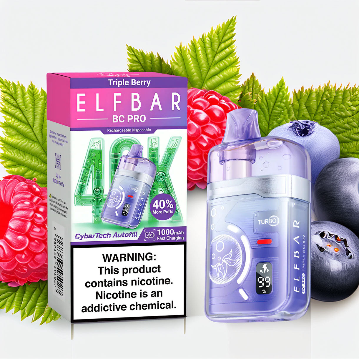 Elf Bar BC 40000 Pro – Triple Berry 5%