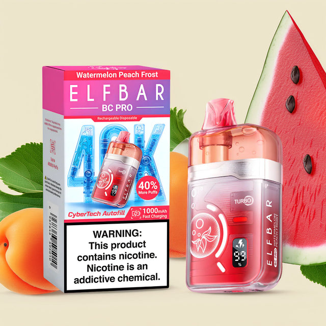 Elf Bar BC 40000 Pro – Watermelon Peach Frost 5%